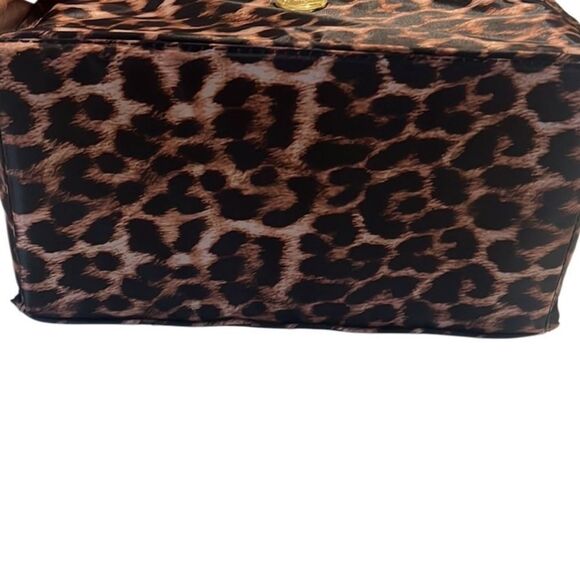 Joy Mangano Better Beauty Roll Up Leopard Print Cosmetic Case Organizer NWOT - Picture 8 of 13